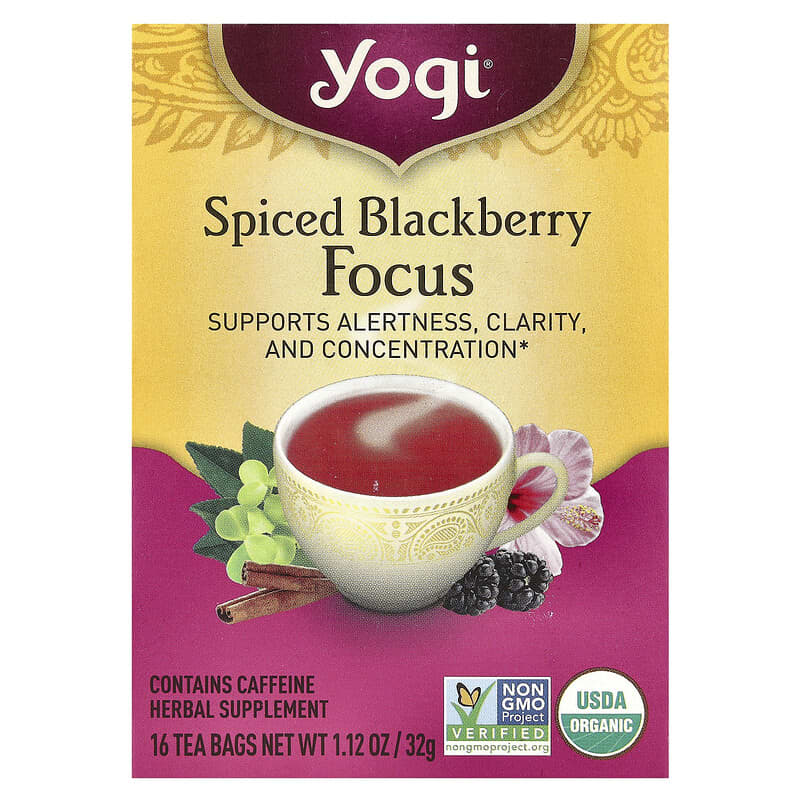 Yogi Tea, Spice Blackberry Focus, 16 Tea Bags