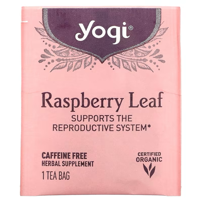 Yogi Tea, Raspberry Leaf, Caffeine Free, 16 Tea Bags