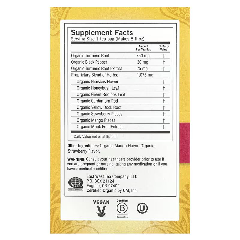 Yogi Tea, Digestive Support, Sweet Strawberry, Caffeine Free, 16 Tea Bags