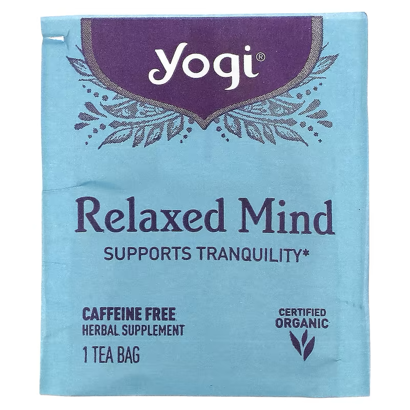 Yogi Tea, Relaxed Mind, Caffeine Free, 16 Tea Bags