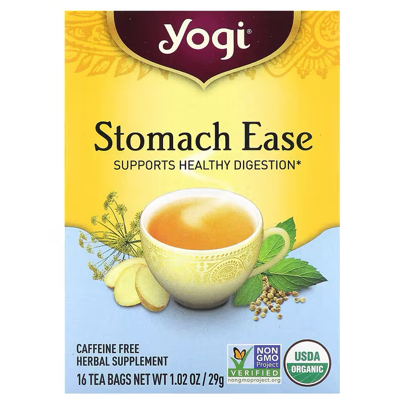 Yogi Tea, Stomach Ease, Caffeine Free, 16 Tea Bags