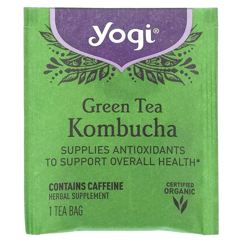 Yogi Tea, Green Tea Kombucha, 16 Tea Bags