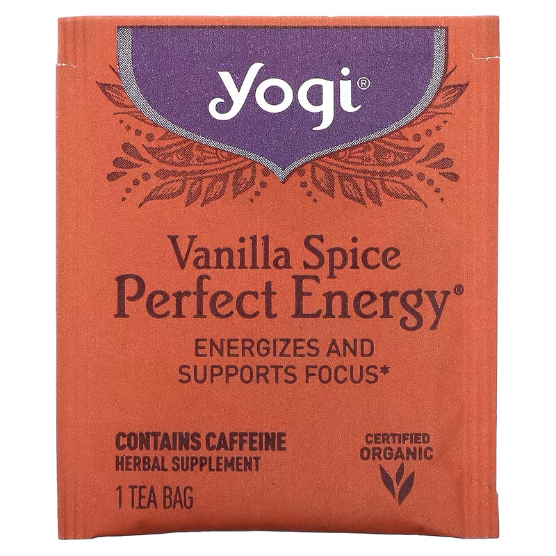 Yogi Tea, Perfect Energy, Vanilla Spice, 16 Tea Bags