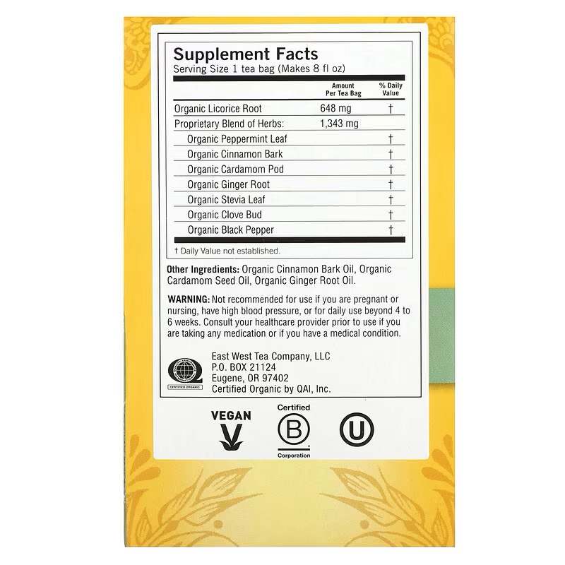 Yogi Tea, Egyptian Licorice Mint, Caffeine Free, 16 Tea Bags