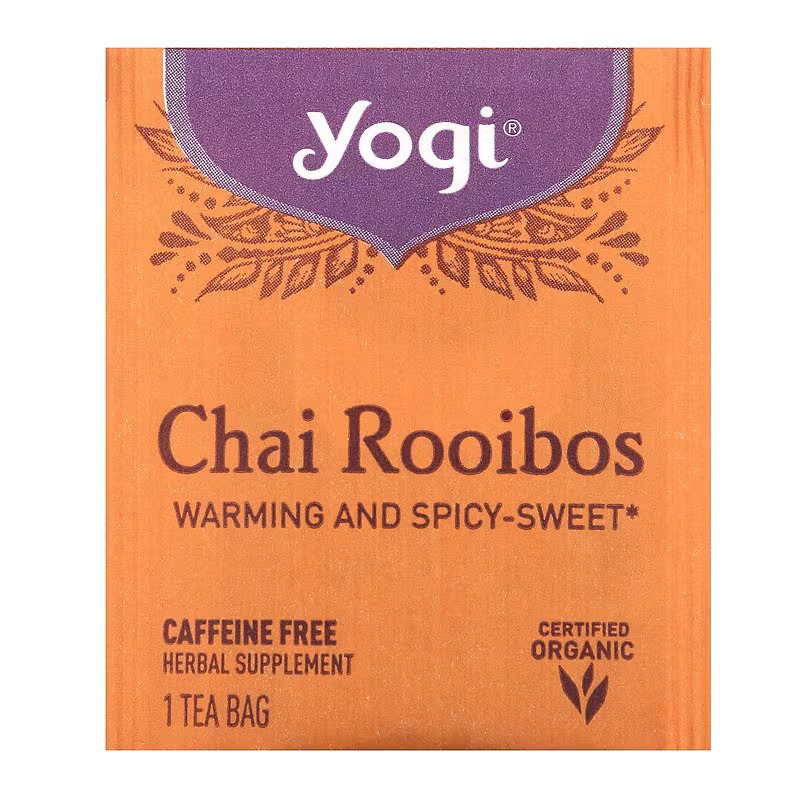 Yogi Tea, Chai Rooibos, Caffeine Free, 16 Tea Bags