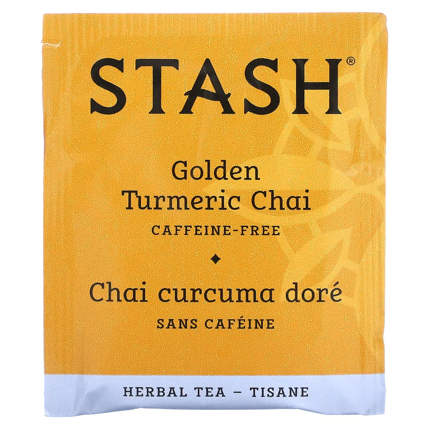 Stash Tea, Herbal Tea, Golden Turmeric Chai, Caffeine-Free, 18 Tea Bags, 1.2 oz (36 g)