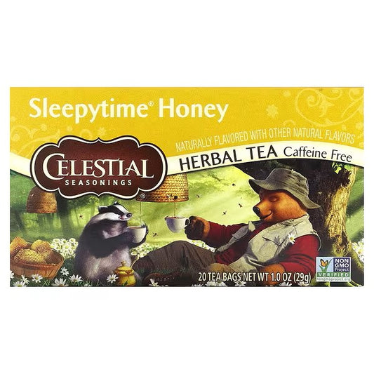 Celestial Seasonings, Herbal Tea, Sleepytime Honey, Caffeine Free, 20 Tea Bags