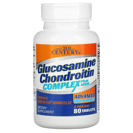 21st Century, Glucosamine Chondroitin Complex Plus MSM, Advanced Triple Strength