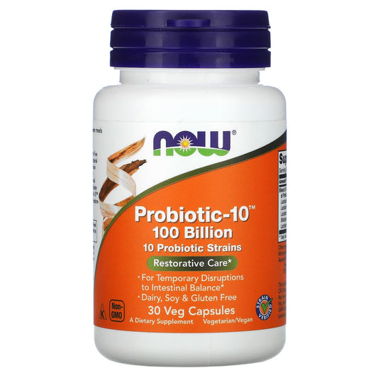 NOW Foods, Probiotic-10, 100 Billion