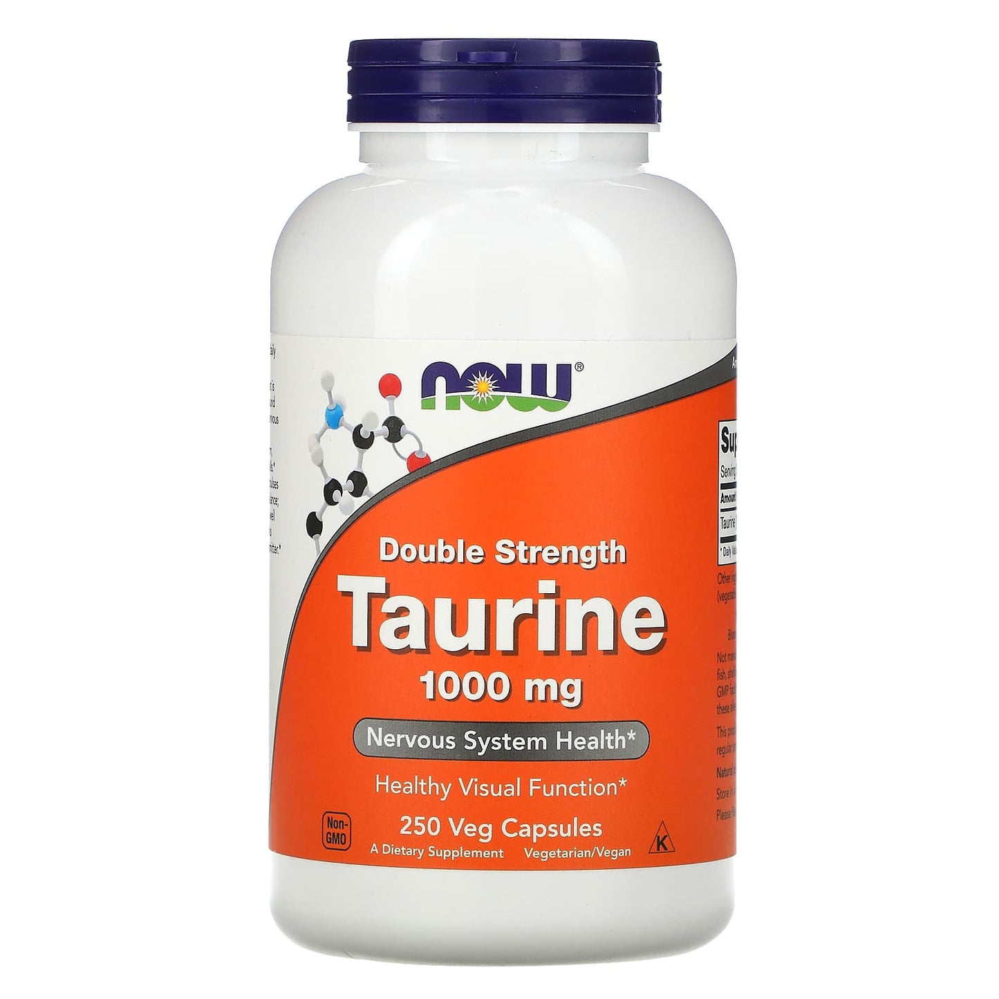 NOW Foods, Taurine, Double Strength, 1,000 mg