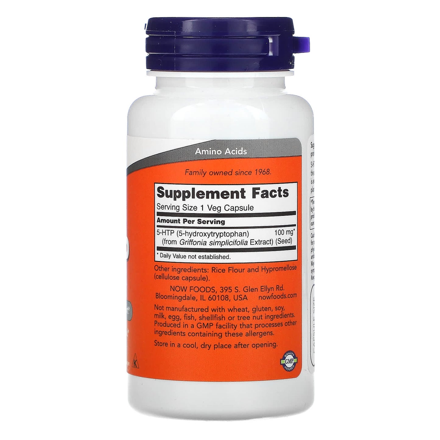 NOW Foods, 5-HTP, 100 mg