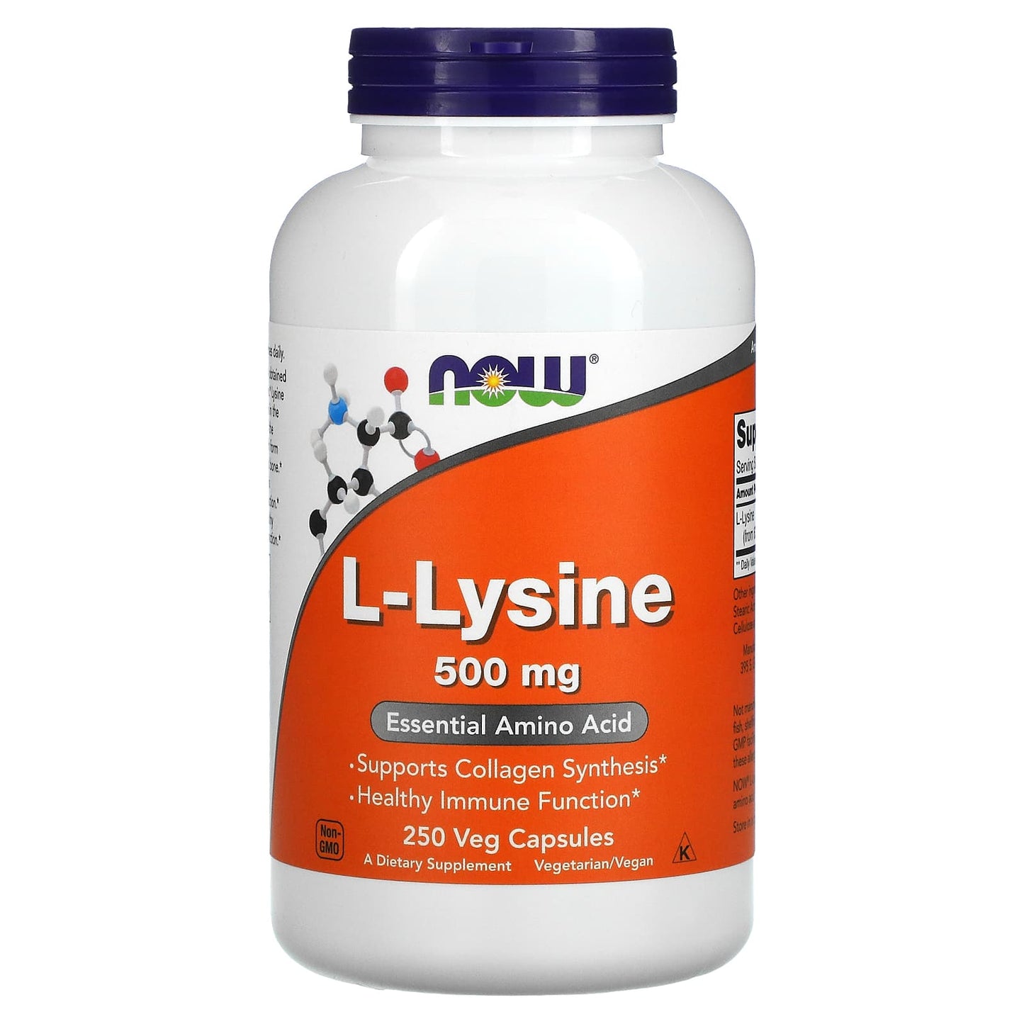 NOW Foods, L-Lysine, 500 mg, Veg Capsules