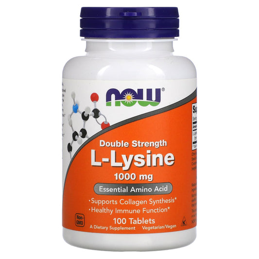 NOW Foods, Double Strength L-Lysine, 1,000 mg