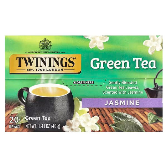 Twinings, Green Tea, Jasmine, 20 tea bags