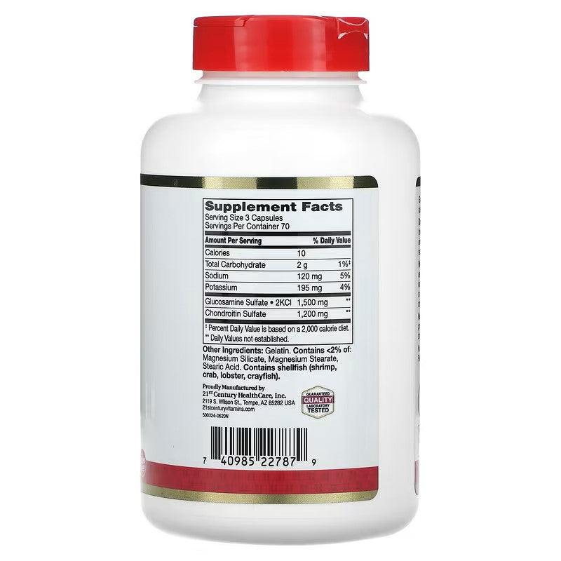 21st Century, Glucosamine / Chondroitin, Double Strength, 1500 mg / 1200 mg