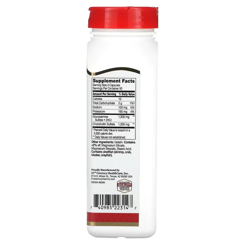 21st Century, Glucosamine / Chondroitin, Double Strength, 1500 mg / 1200 mg