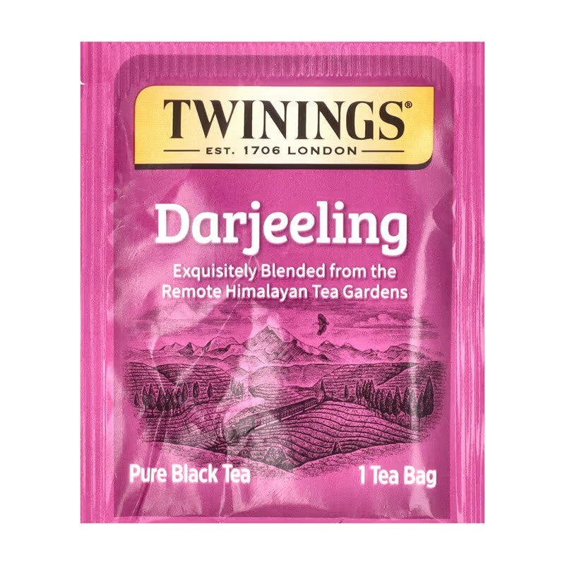 Twinings, Pure Black Tea, Darjeeling, 50 Tea Bags