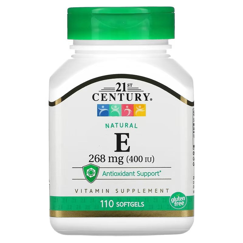21st Century, Natural Vitamin E, 268 mg (400 IU), 110 Softgels