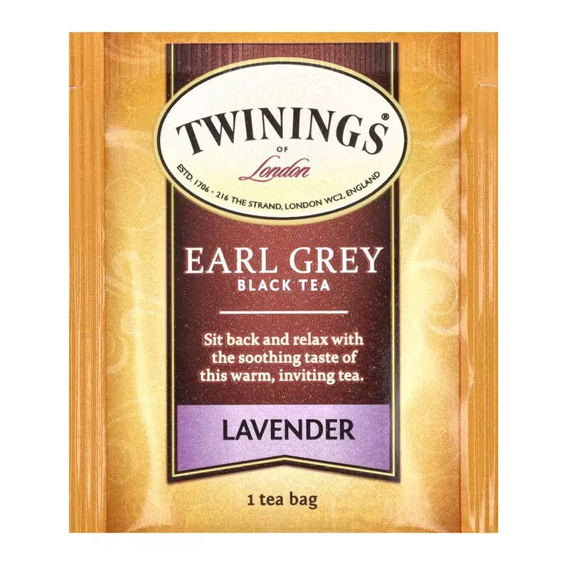 Twinings, Flavored Black Tea, Earl Grey, Lavender, 20 Tea Bags