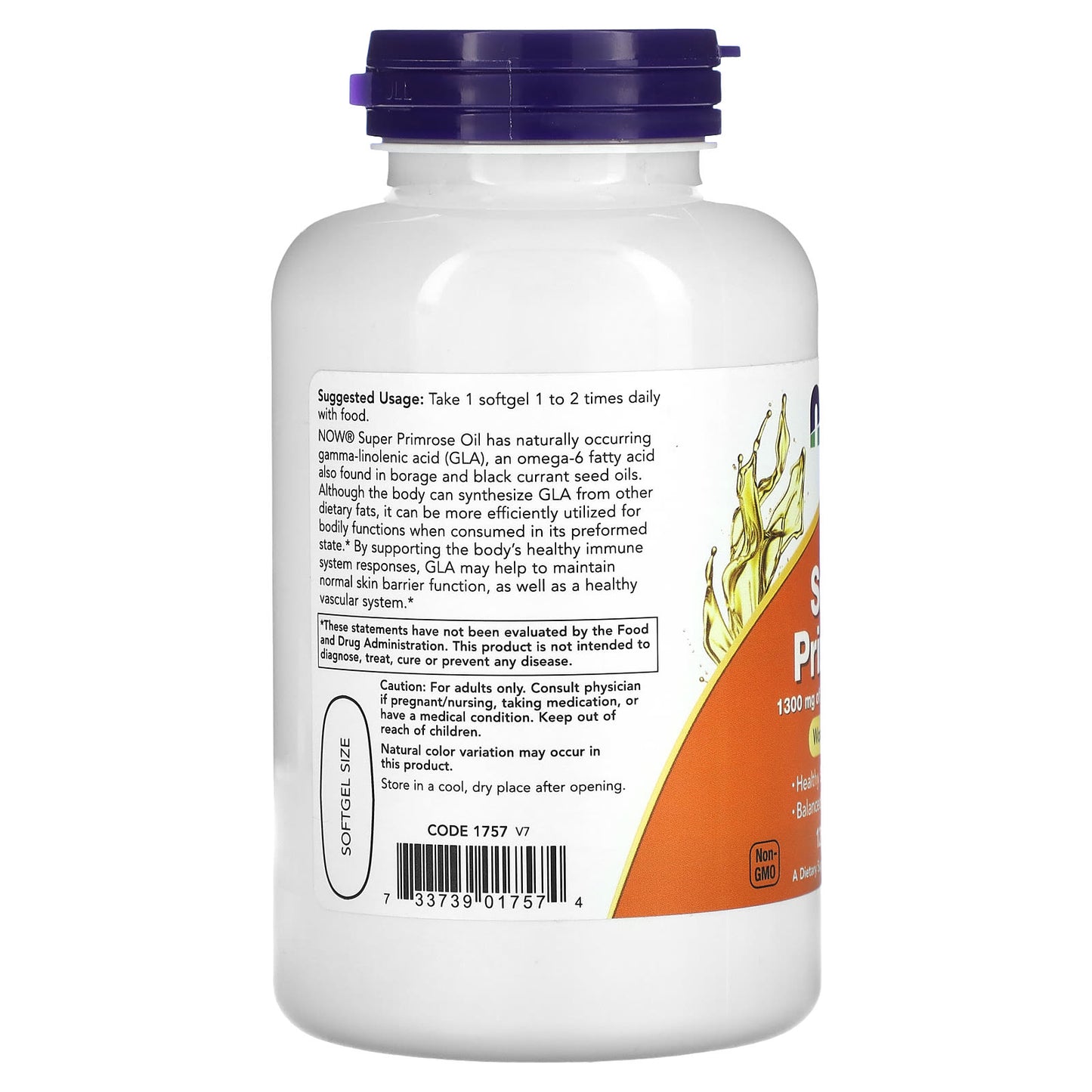 NOW Foods, Super Primrose, Evening Primrose Oil, 1,300 mg