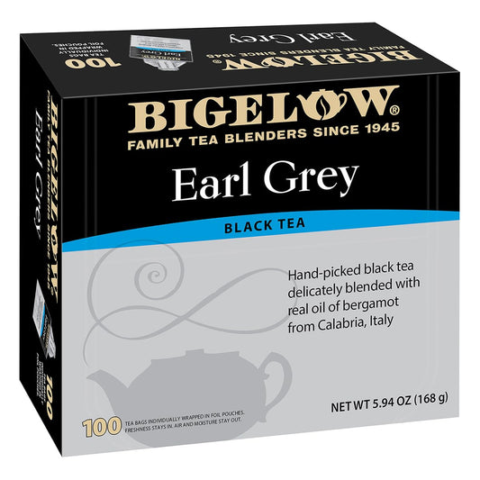Bigelow Tea, Earl Grey Black Tea, 100 Tea Bags (168 g)