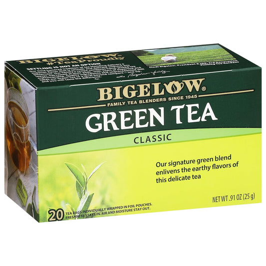 Bigelow Tea, Classic Green Tea, Caffeinated, 20 Tea Bags (25 g)