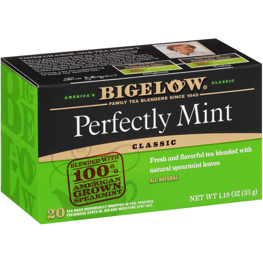 Bigelow Tea, Perfectly Mint Black Tea, 20 Tea Bags (33 g)