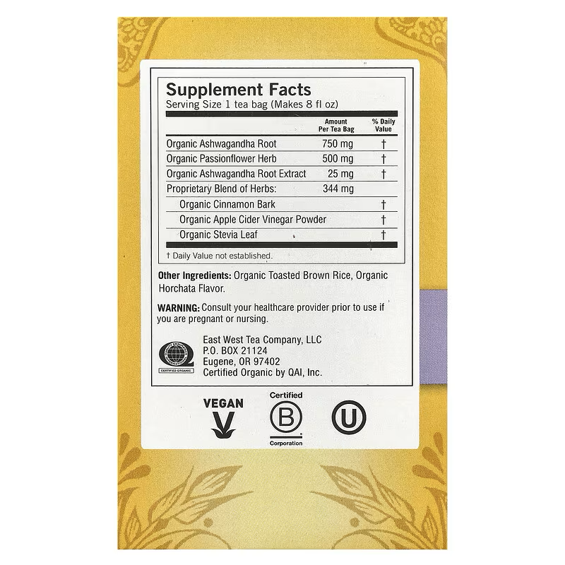 Yogi Tea, Stress + Sleep, Cinnamon Horchata, Caffeine Free, 16 Tea Bags