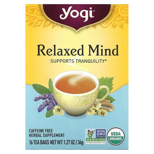 Yogi Tea, Relaxed Mind, Caffeine Free, 16 Tea Bags