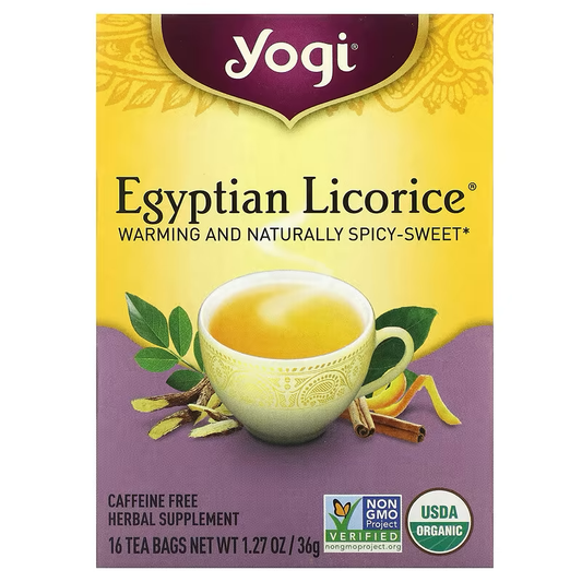Yogi Tea, Egyptian Licorice, Caffeine Free, 16 Tea Bags