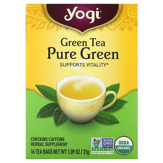 Yogi Tea, Green Tea Pure Green, 16 Tea Bags