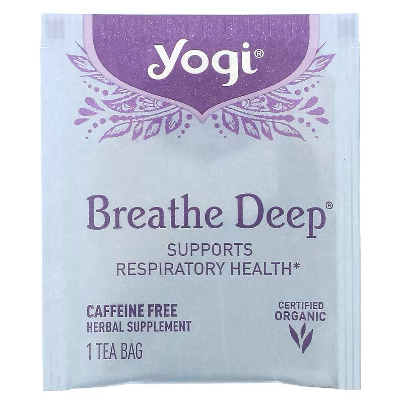 Yogi Tea, Breathe Deep, Caffeine Free, 16 Tea Bags