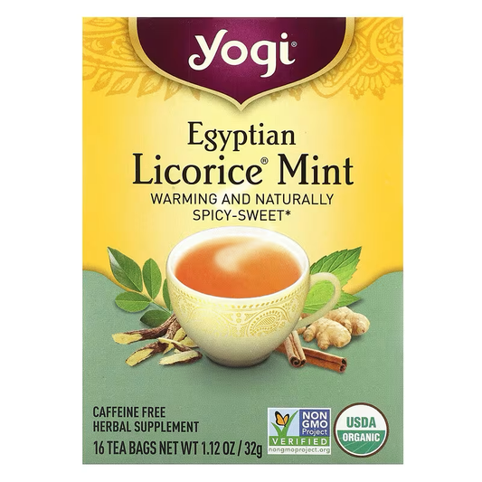 Yogi Tea, Egyptian Licorice Mint, Caffeine Free, 16 Tea Bags